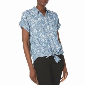 Tribal Jeans blue floral shirt